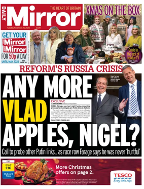 Cover of Daily Mirror
