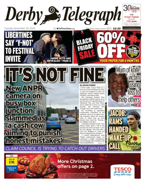 Cover of Derby Telegraph