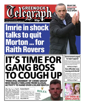 Cover of Greenock Telegraph