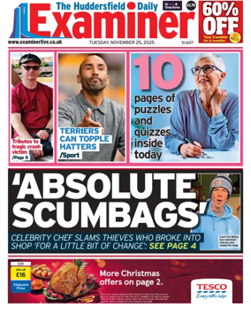 Cover of Huddersfield Daily Examiner