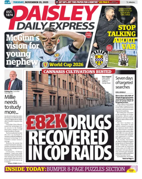 Cover of Paisley Daily Express