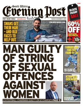 Cover of South Wales Evening Post