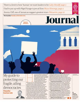 Cover of The Guardian e-paper Journal