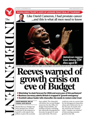 Cover of The Independent