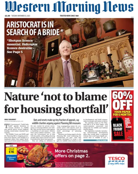 Cover of Western Morning News