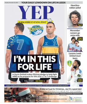 Cover of Yorkshire Evening Post