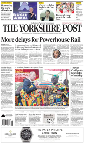 Cover of Yorkshire Post