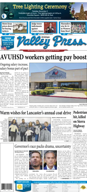 Cover of Antelope Valley Press