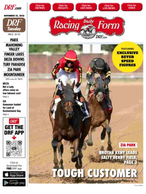 Cover of Daily Racing Form National Digital Edition
