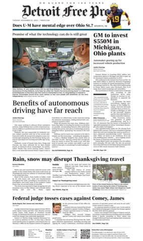 Cover of Detroit Free Press