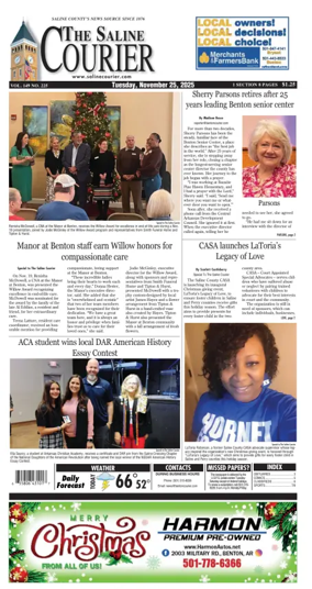 Cover of The Saline Courier