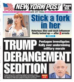Cover of New York Post