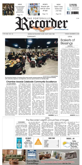 Cover of Porterville Recorder