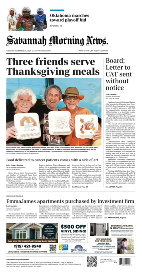 Cover of Savannah Morning News