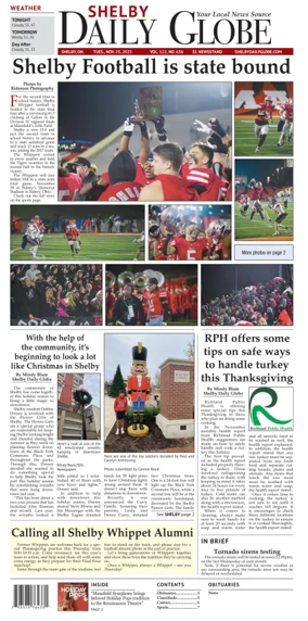 Cover of Shelby Daily Globe