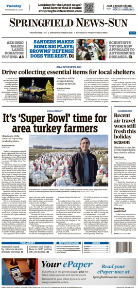 Cover of Springfield News-Sun