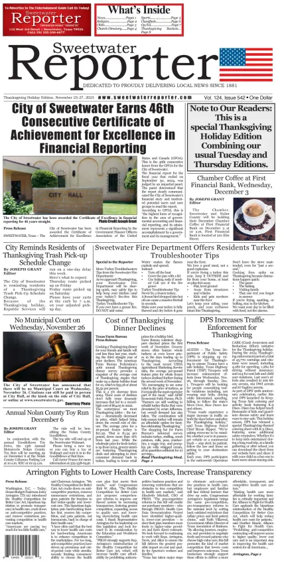 Cover of Sweetwater Reporter