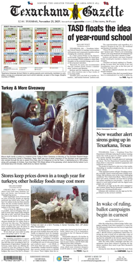 Cover of Texarkana Gazette
