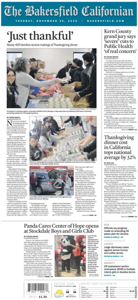 Cover of The Bakersfield Californian