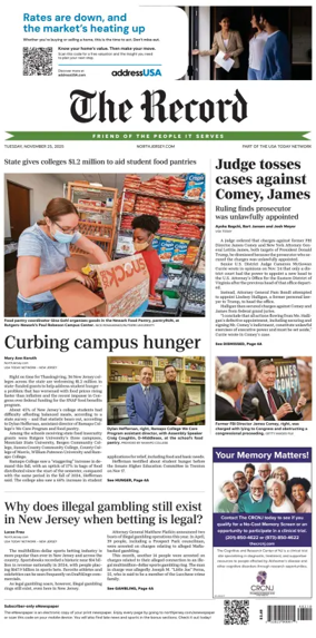 Cover of The Bergen Record