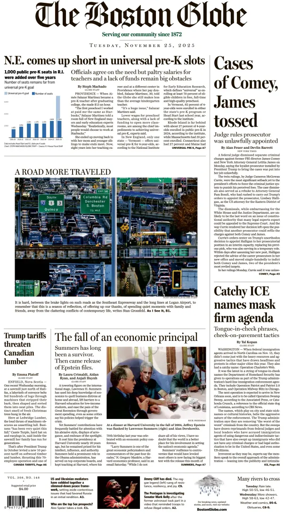 Cover of The Boston Globe