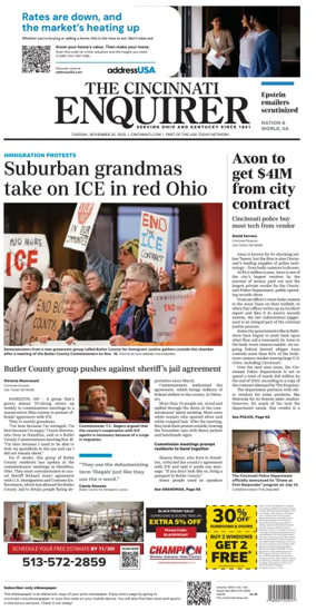 Cover of The Cincinnati Enquirer