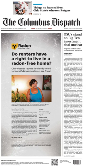 Cover of The Columbus Dispatch