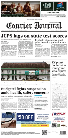 Cover of The Courier-Journal (Louisville)