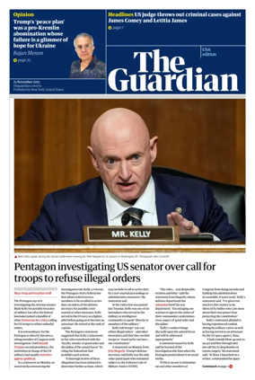 Cover of The Guardian (USA)