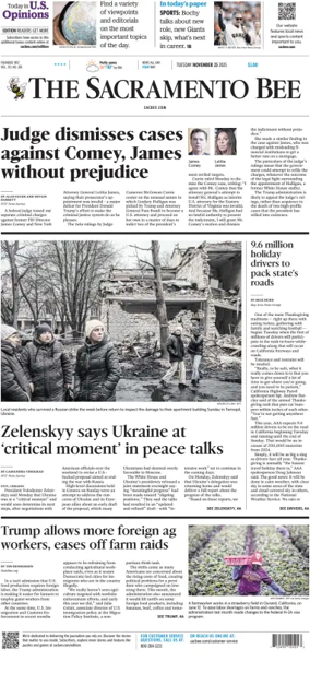 Cover of The Sacramento Bee