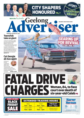 Cover of Geelong Advertiser