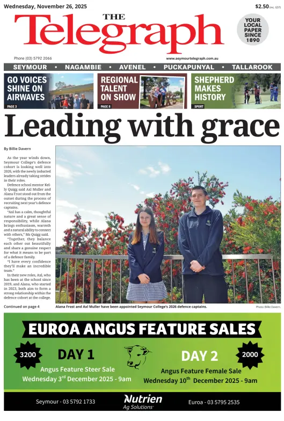 Cover of Seymour Telegraph