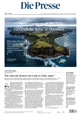 Cover of Die Presse