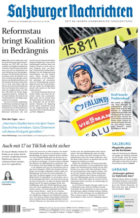 Cover of Salzburger Nachrichten