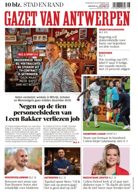 Cover of Gazet van Antwerpen Metropool Stad