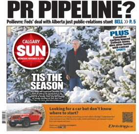 Cover of Calgary Sun
