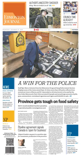 Cover of Edmonton Journal