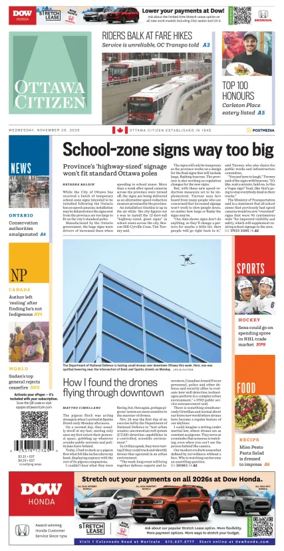 Cover of Ottawa Citizen