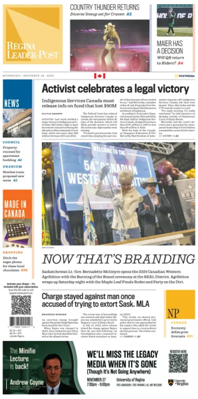 Cover of Regina Leader-Post