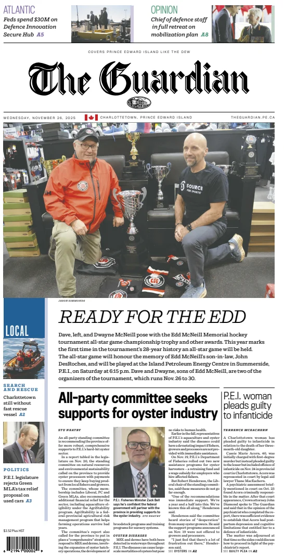 Cover of The Guardian (Charlottetown)