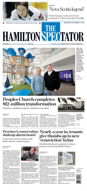 Cover of The Hamilton Spectator