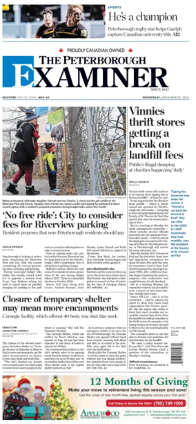 Cover of The Peterborough Examiner