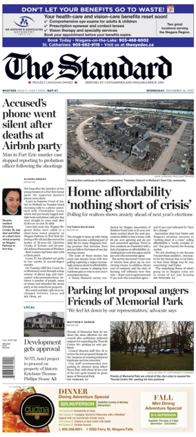 Cover of The Standard (St. Catharines)