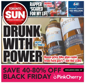 Cover of Toronto Sun