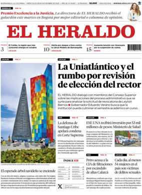 Cover of El Heraldo (Colombia)