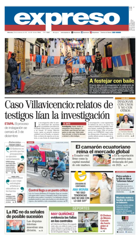 Cover of Diario Expreso