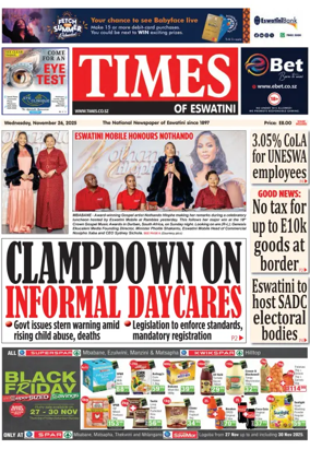 Cover of Times of Eswatini