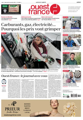 Cover of Ouest France (Auray)