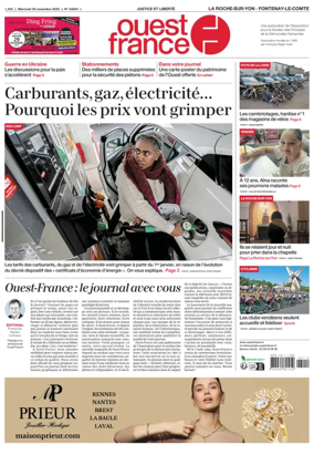 Cover of Ouest France (La Roche-sur-Yon)