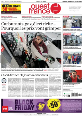 Cover of Ouest France (Lannion)